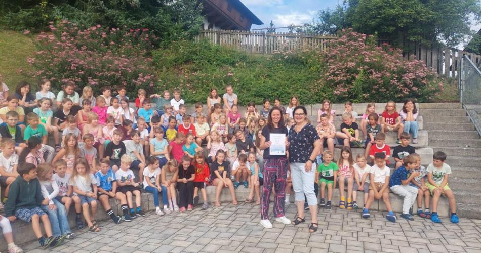 Schulweg ist Fußweg